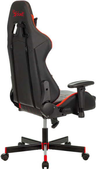 Кресло игровое A4Tech Bloody GC-870 черный/красный ромбик экокожа с подголов. крестов. металл