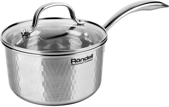 Ковш Rondell RainDrops RDS-1292 1.7л. d=16см (с крышкой) стальной