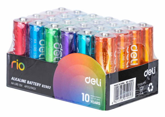 Батарея Deli Rio AA (4шт) спайка Батарея Deli Rio AA (4шт) спайка