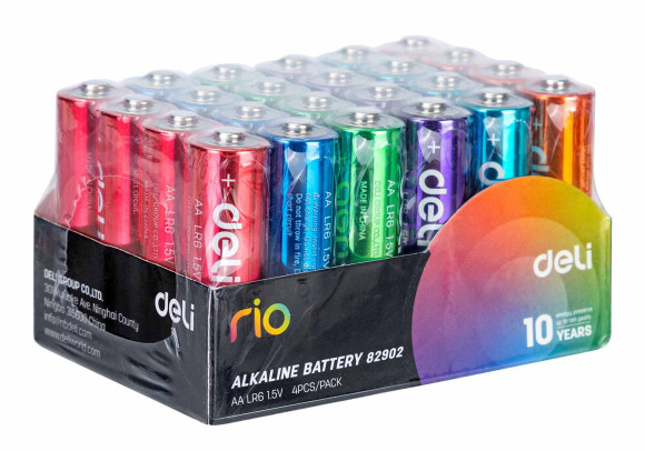 Батарея Deli Rio AA (4шт) спайка Батарея Deli Rio AA (4шт) спайка