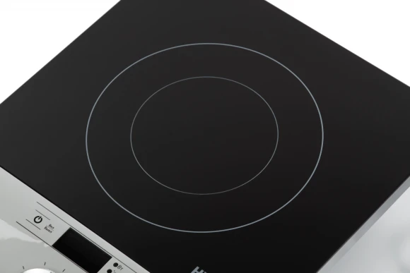Плита Индукционная Hyundai HYC-0102 серебристый/черный стеклокерамика (настольная)