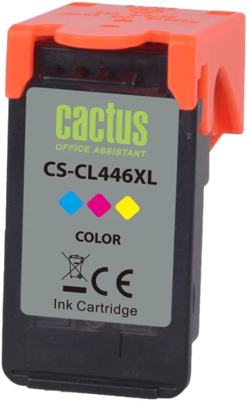 Картридж струйный Cactus CS-CL446XL CL-446XL многоцветный (300стр.) (16.5мл) для Canon PIXMA MG2440/2540/2940/iP2840 с чипом