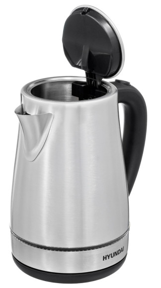 Чайник электрический Hyundai HYK-S3020 1.7л. 2200Вт серебристый матовый/черный корпус: металл/пластик Чайник электрический Hyundai HYK-S3020 1.7л. 2200Вт серебристый матовый/черный корпус: металл/пластик