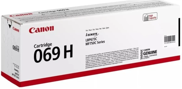 Картридж лазерный Canon 069HM 5096C002/004 пурпурный бар.в компл. (5500стр.) для Canon MF752Cdw/754Cdw, LBP673Cdw