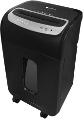 Шредер Heleos УМ35-5 черный/серебристый (секр.P-5) фрагменты 23лист. 35лтр. скрепки скобы пл.карты CD Шредер Heleos УМ35-5 черный/серебристый (секр.P-5) фрагменты 23лист. 35лтр. скрепки скобы пл.карты CD