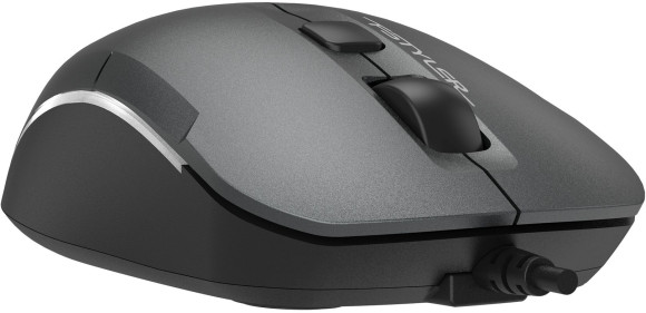 Мышь A4Tech Fstyler FM26 серый/черный оптическая 1600dpi USB для ноутбука 4but (FM26 USB (SMOKY GREY))