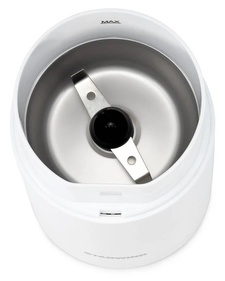 Кофемолка Starwind SGP7212 200Вт сист.помол.:ротац.нож вместим.:70гр белый