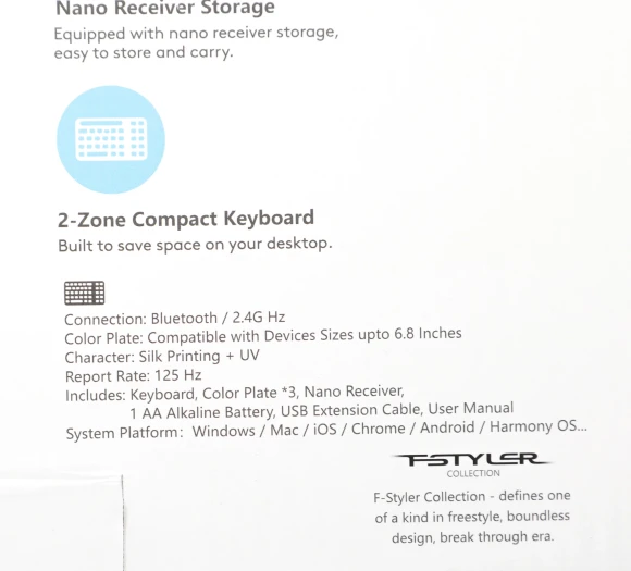 Клавиатура A4Tech Fstyler FBK25 белый/серый USB беспроводная BT/Radio slim Multimedia