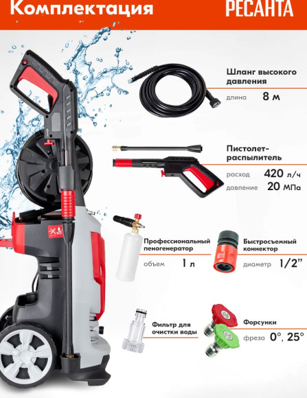 Минимойка Ресанта МР-200БП 2500Вт (70/8/23)