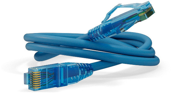 Патч-корд Hyperline PC-LPM-UTP-RJ45-RJ45-C6-1M-LSZH-BL UTP RJ-45 вил.-вилка RJ-45 кат.6 1м синий LSZH 24AWG