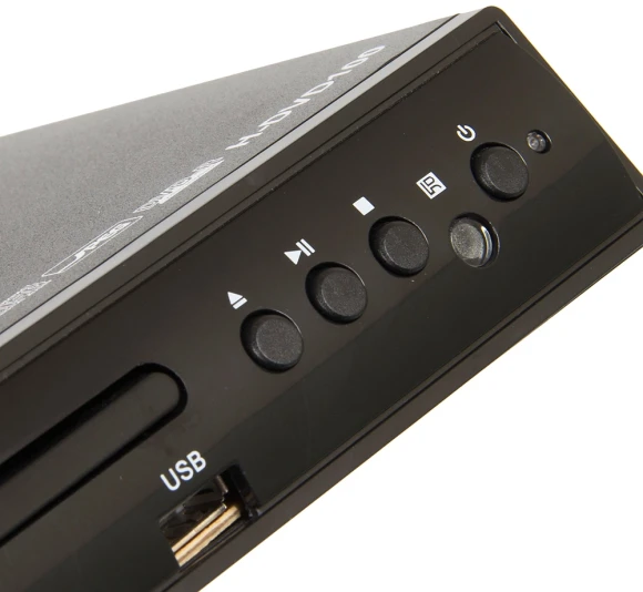 Плеер DVD Hyundai H-DVD100 черный ПДУ