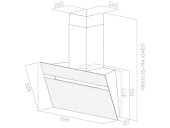 Вытяжка каминная Jet Air Viki BL/A/60 черный управление: сенсорное (1 мотор) Вытяжка каминная Jet Air Viki BL/A/60 черный управление: сенсорное (1 мотор)