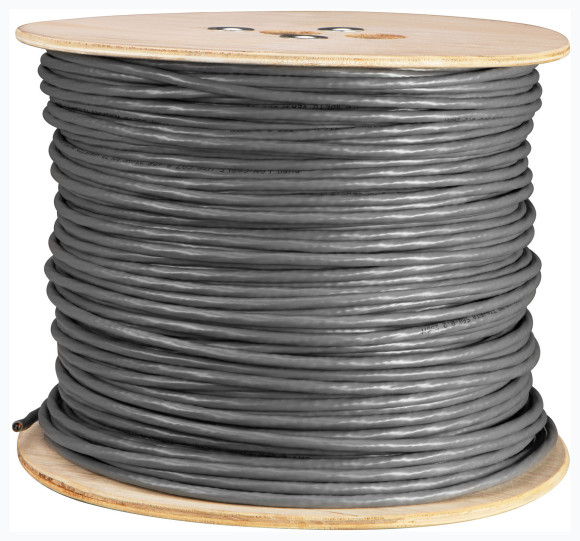 Кабель сетевой Buro BU-COP-055 UTP 4 пары cat.6 solid 0.55мм Cu 305м серый