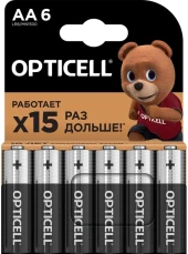 Батарея Opticell Basic LR6 AA (6шт) блистер Батарея Opticell Basic LR6 AA (6шт) блистер