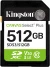 Флеш карта SDXC 512GB Kingston SDS3/512GB Canvas Select Plus V10 w/o adapter