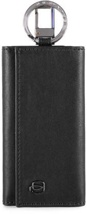 Ключница Piquadro Black Square PC1397B3/N черный натур.кожа Ключница Piquadro Black Square PC1397B3/N черный натур.кожа