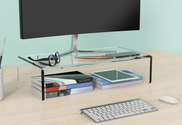 Подставка под монитор Cactus CS-MR-PL прозрачный Подставка под монитор Cactus CS-MR-PL прозрачный