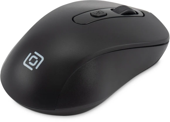 Мышь Оклик 677MW черный оптическая 1600dpi беспров. USB 6but (1520859)