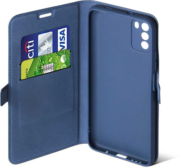 Чехол (флип-кейс) DF для Xiaomi Poco M3 poFlip-03 синий (DF POFLIP-03 (BLUE)) Чехол (флип-кейс) DF для Xiaomi Poco M3 poFlip-03 синий (DF POFLIP-03 (BLUE))