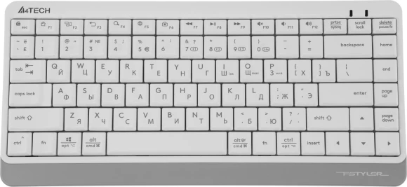 Клавиатура A4Tech Fstyler FBK11 белый/серый USB беспроводная BT/Radio slim (FBK11 WHITE)