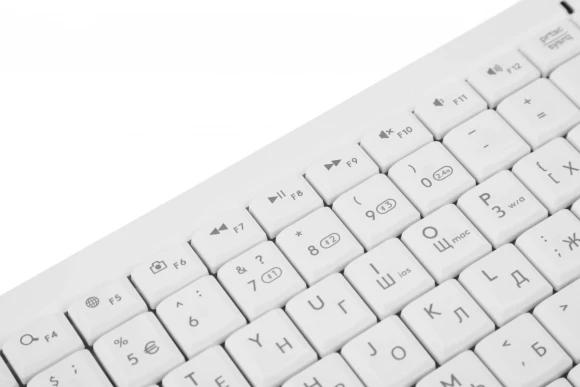 Клавиатура A4Tech Fstyler FBK11 белый/серый USB беспроводная BT/Radio slim (FBK11 WHITE)