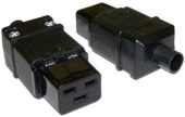 Вилка Lanmaster LAN-IEC-320-C19 IEC 60320 C19 16A 250V black Вилка Lanmaster LAN-IEC-320-C19 IEC 60320 C19 16A 250V black