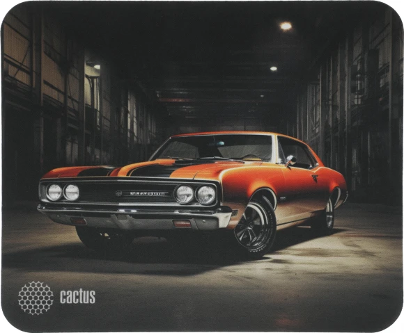 Коврик для мыши Cactus Orange Car рисунок 300x250x2мм (CS-MP-P06M)