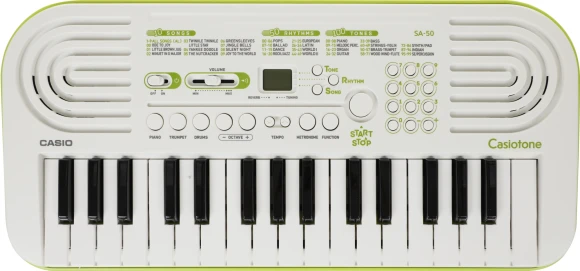 Синтезатор Casio SA-50 32клав. зеленый/белый Синтезатор Casio SA-50 32клав. зеленый/белый