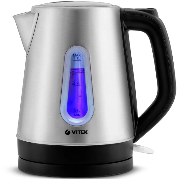 Чайник электрический Vitek VT-7055 1.7л. 2150Вт белый корпус: пластик