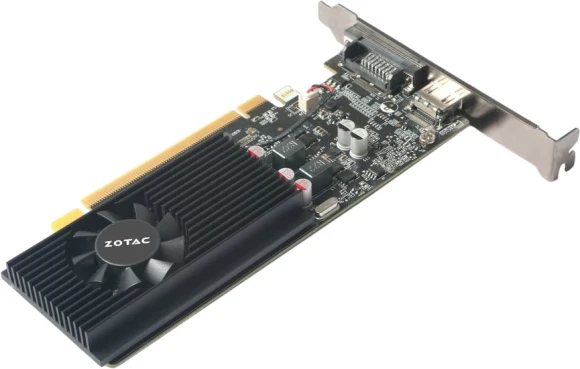 Видеокарта Zotac PCI-E 3.0 1030 2GB LP GDDR5 NVIDIA GeForce GT 1030 2Gb 64bit GDDR5 1227/6000 HDMIx1 HDCP Ret low profile