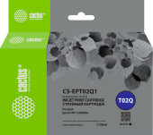 Картридж струйный Cactus CS-EPT02Q1 T02Q черный пигментный (1084мл) для Epson WorkForce Enterprise WF-C20600D4TW с чипом Картридж струйный Cactus CS-EPT02Q1 T02Q черный пигментный (1084мл) для Epson WorkForce Enterprise WF-C20600D4TW с чипом
