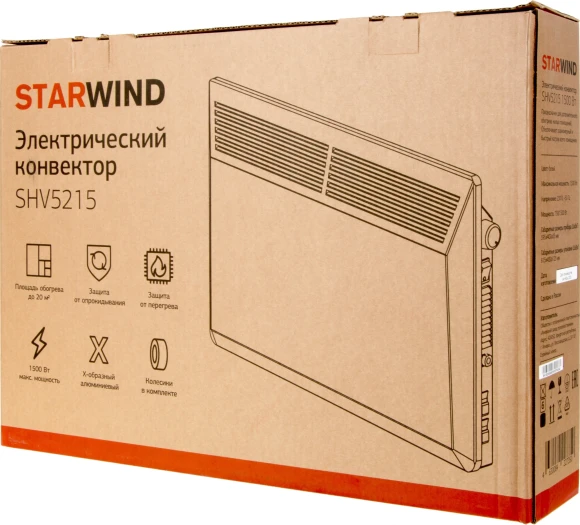 Конвектор Starwind SHV5215 1500Вт белый Конвектор Starwind SHV5215 1500Вт белый