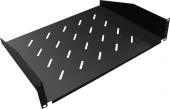 Полка стационарная Lanmaster TWT-CB-SF350-1U/18 1U нагр.:18кг. 19" 350мм черный