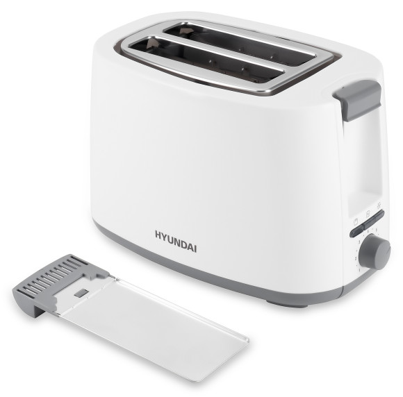 Тостер Hyundai HYT-2301 800Вт белый/серый Тостер Hyundai HYT-2301 800Вт белый/серый