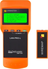 Тестер кабельный Lanmaster LAN-PRO-L оранжевый/черный Тестер кабельный Lanmaster LAN-PRO-L оранжевый/черный