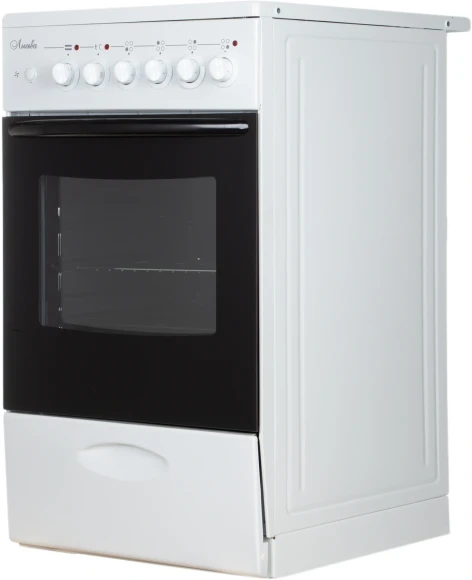 Плита Электрическая Лысьва EF4004MK00 белый/черный стеклокерамика (без крышки)