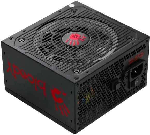 Блок питания Bloody ATX 750W BD-PS750G 80+ gold (20+4pin) APFC 120mm fan color LED 6xSATA Cab Manag RTL Блок питания Bloody ATX 750W BD-PS750G 80+ gold (20+4pin) APFC 120mm fan color LED 6xSATA Cab Manag RTL