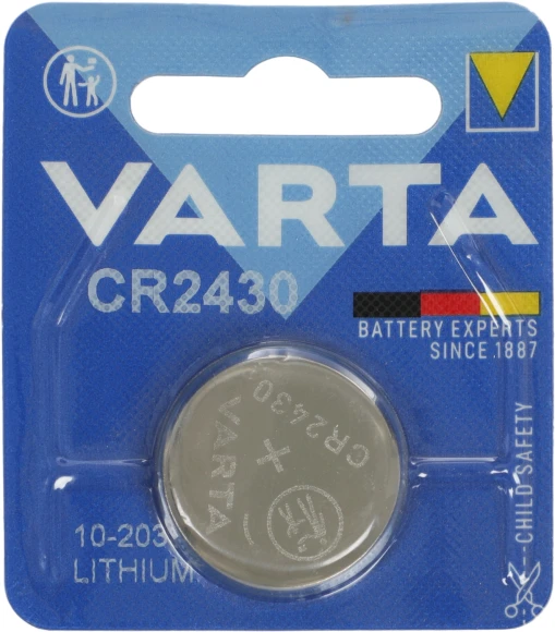 Батарея Varta Electronics Lithium CR2430 (1шт) блистер