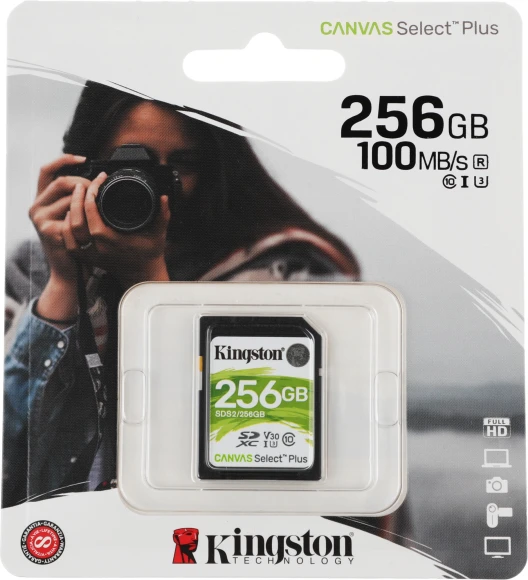 Флеш карта SDXC 256GB Kingston SDS2/256GB Canvas Select Plus w/o adapter Флеш карта SDXC 256GB Kingston SDS2/256GB Canvas Select Plus w/o adapter