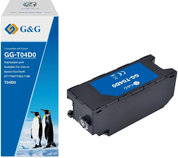 Бункер G&G GG-C13T04D100 (C13T04D100) для Epson EcoTank ET3700/3750/3850/4750/4850/5150/5170/M1140/M1170/M1180/M2140/M2170