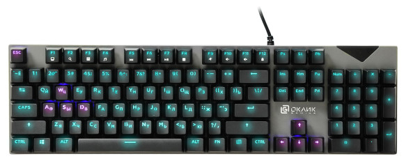 Клавиатура Оклик 935G RAGNAR механическая черный USB Multimedia for gamer LED (подставка для запястий) Клавиатура Оклик 935G RAGNAR механическая черный USB Multimedia for gamer LED (подставка для запястий)