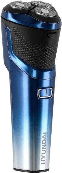 Бритва роторная Hyundai H-SH8089 реж.эл.:3 питан.:аккум. голубой/черный Бритва роторная Hyundai H-SH8089 реж.эл.:3 питан.:аккум. голубой/черный