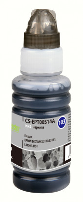 Чернила Cactus CS-EPT00S14A 103BK C13T00S14A черный 70мл для Epson L1110 Ecotank/L3100/L3101/L3110/L3150/L3151
