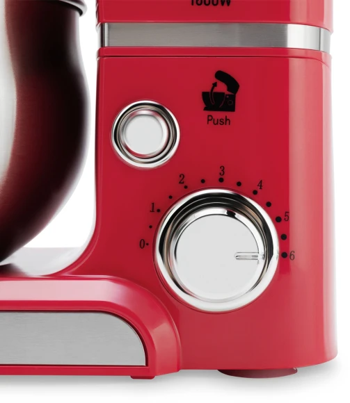 Кухонная машина Vitek VT-4114 планетар.вращ. 1000Вт красный