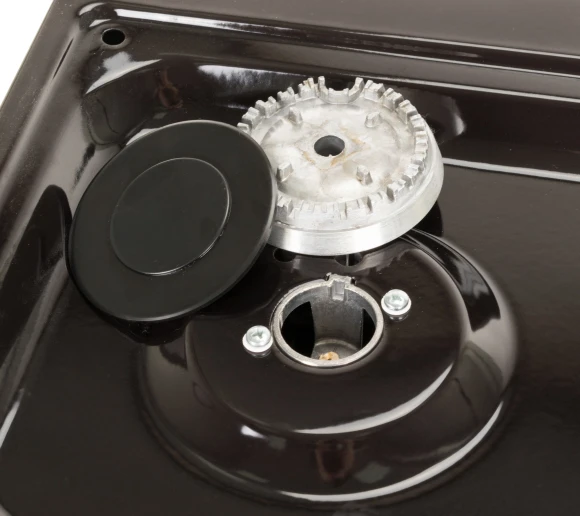 Плита Газовая Flama CG 3202 B коричневый (без крышки) реш.сталь Плита Газовая Flama CG 3202 B коричневый (без крышки) реш.сталь