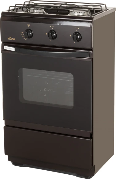 Плита Газовая Flama CG 3202 B коричневый (без крышки) реш.сталь Плита Газовая Flama CG 3202 B коричневый (без крышки) реш.сталь