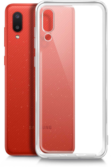 Чехол (клип-кейс) BoraSCO для Samsung Galaxy A02 Silicone Case прозрачный (39905)