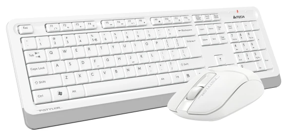 Клавиатура + мышь A4Tech Fstyler FG1012 клав:белый мышь:белый USB беспроводная Multimedia (FG1012 WHITE) Клавиатура + мышь A4Tech Fstyler FG1012 клав:белый мышь:белый USB беспроводная Multimedia (FG1012 WHITE)
