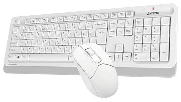 Клавиатура + мышь A4Tech Fstyler FG1012 клав:белый мышь:белый USB беспроводная Multimedia (FG1012 WHITE) Клавиатура + мышь A4Tech Fstyler FG1012 клав:белый мышь:белый USB беспроводная Multimedia (FG1012 WHITE)