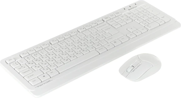 Клавиатура + мышь A4Tech Fstyler FG1012 клав:белый мышь:белый USB беспроводная Multimedia (FG1012 WHITE) Клавиатура + мышь A4Tech Fstyler FG1012 клав:белый мышь:белый USB беспроводная Multimedia (FG1012 WHITE)